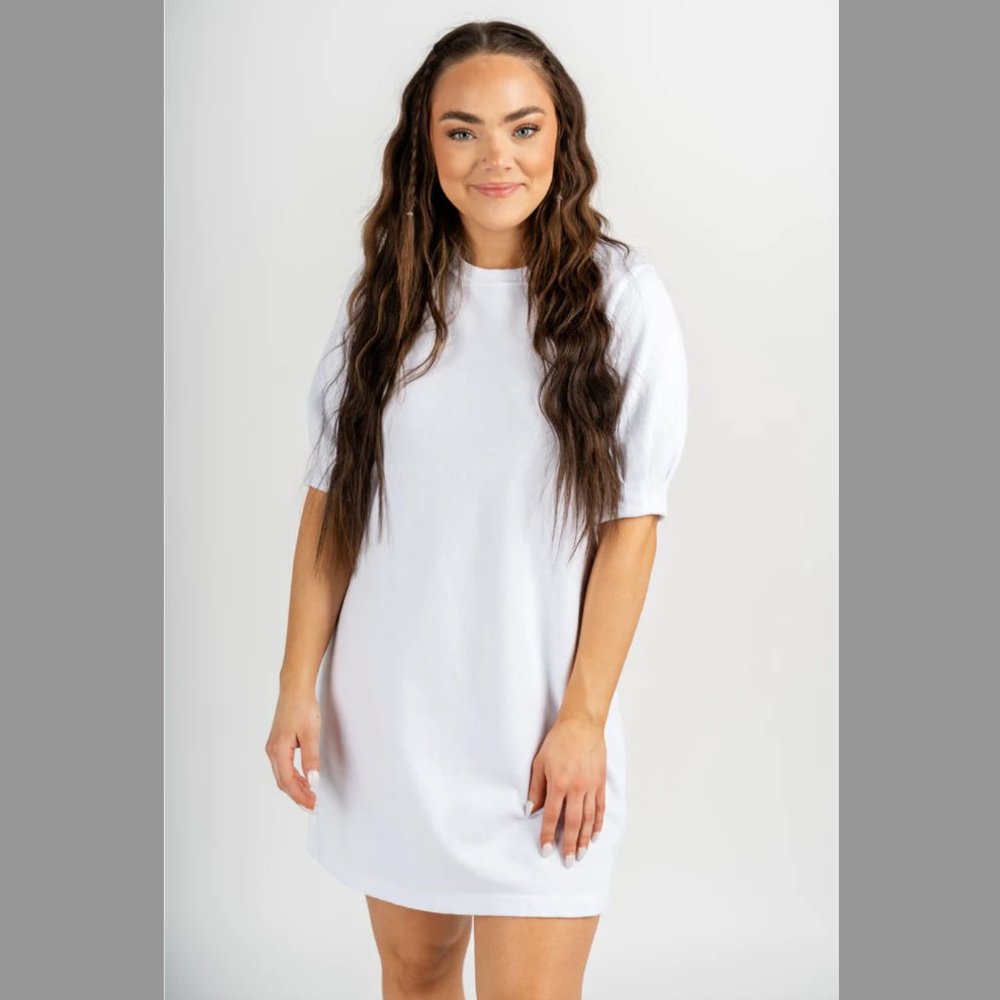 NEW Z Supply Gigi Terry Mini Dress White
